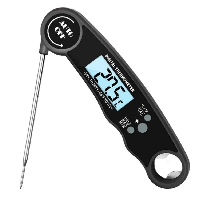 Digital Kitchen Food Thermometer Instant Read Waterproof Meat, Water, Milk, BBQ & Grilling