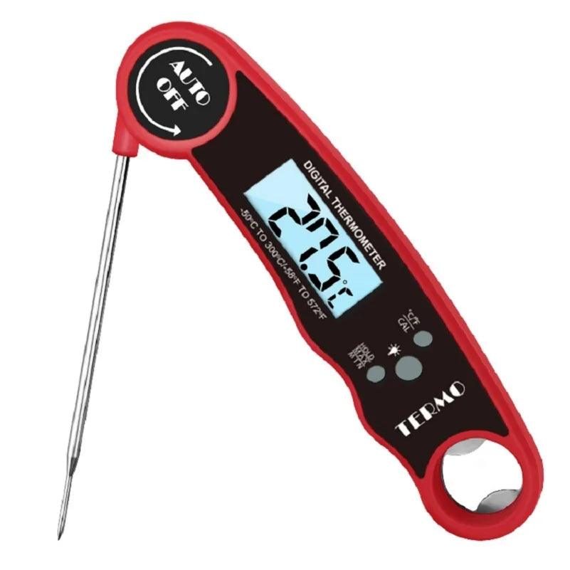 Digital Kitchen Food Thermometer Instant Read Waterproof Meat, Water, Milk, BBQ & Grilling