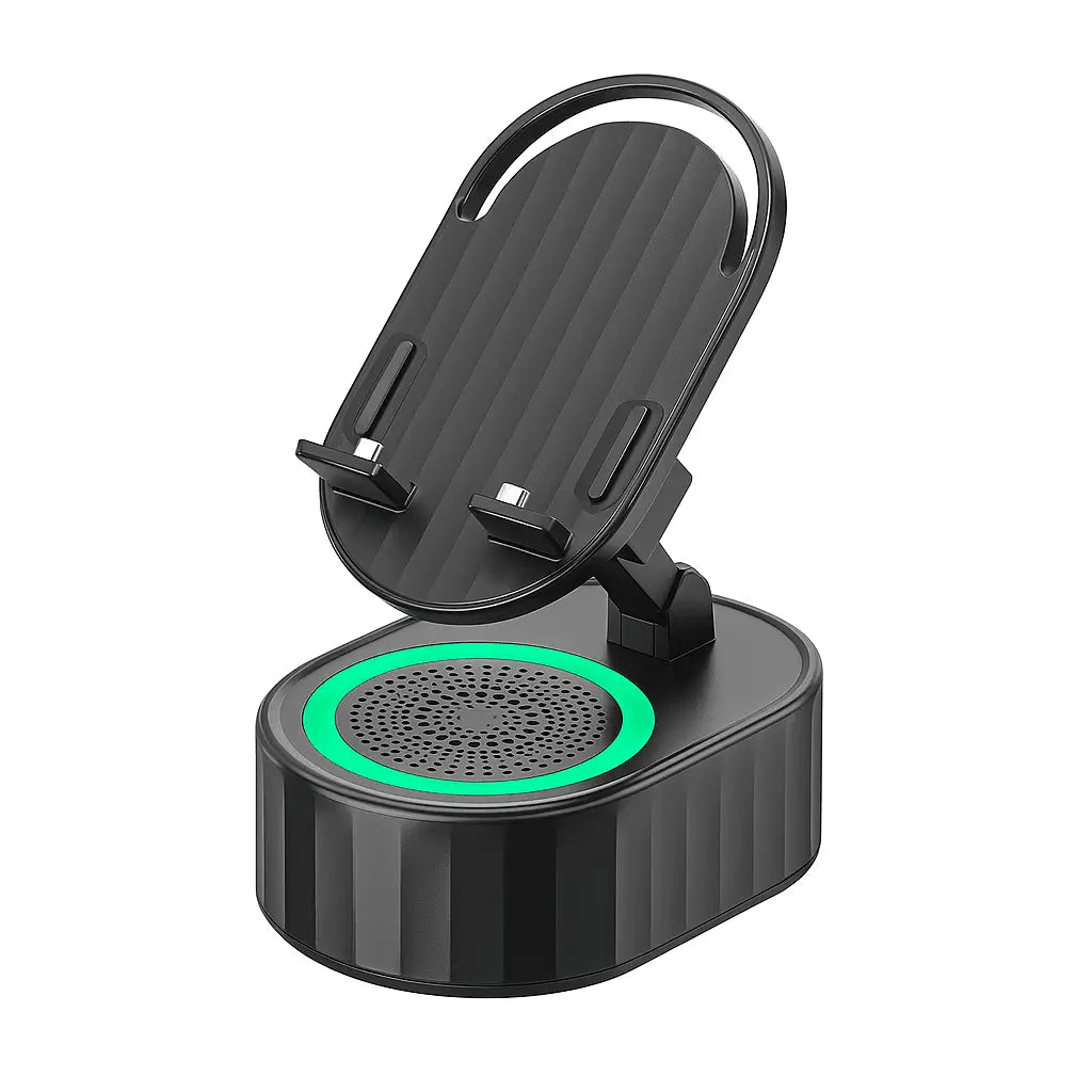 5-in-1 RGB Bluetooth Speaker with Wireless Charging & Stand